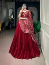 Lnb1776 Moonga Silk Printed Satin Lehenga Choli Collections